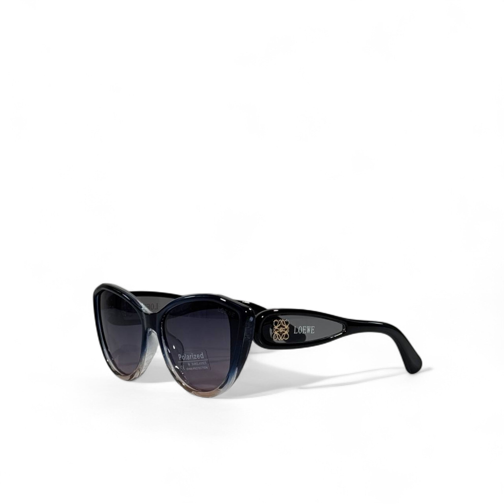 Loewe Cat-Eye Gradient Sunglasses – Black with Gold Anagram ✨🖤