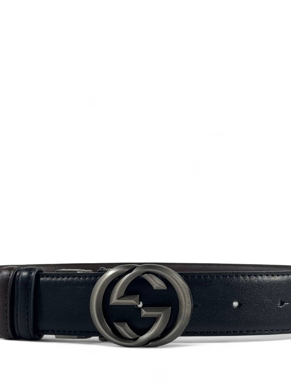 Gucci Black Leather Belt with Iconic GG Buckle – 110CM 🖤✨