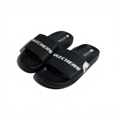 🖤⚡ Skechers Hyper Burst Slides – Black Logo Edition | Ultimate Comfort & Style