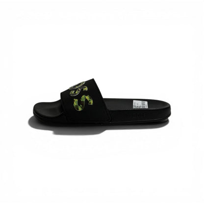 🖤🔥 BOSS Camouflage Logo Slides – Black Statement Street Style