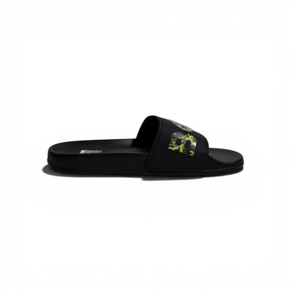 🖤🔥 BOSS Camouflage Logo Slides – Black Statement Street Style