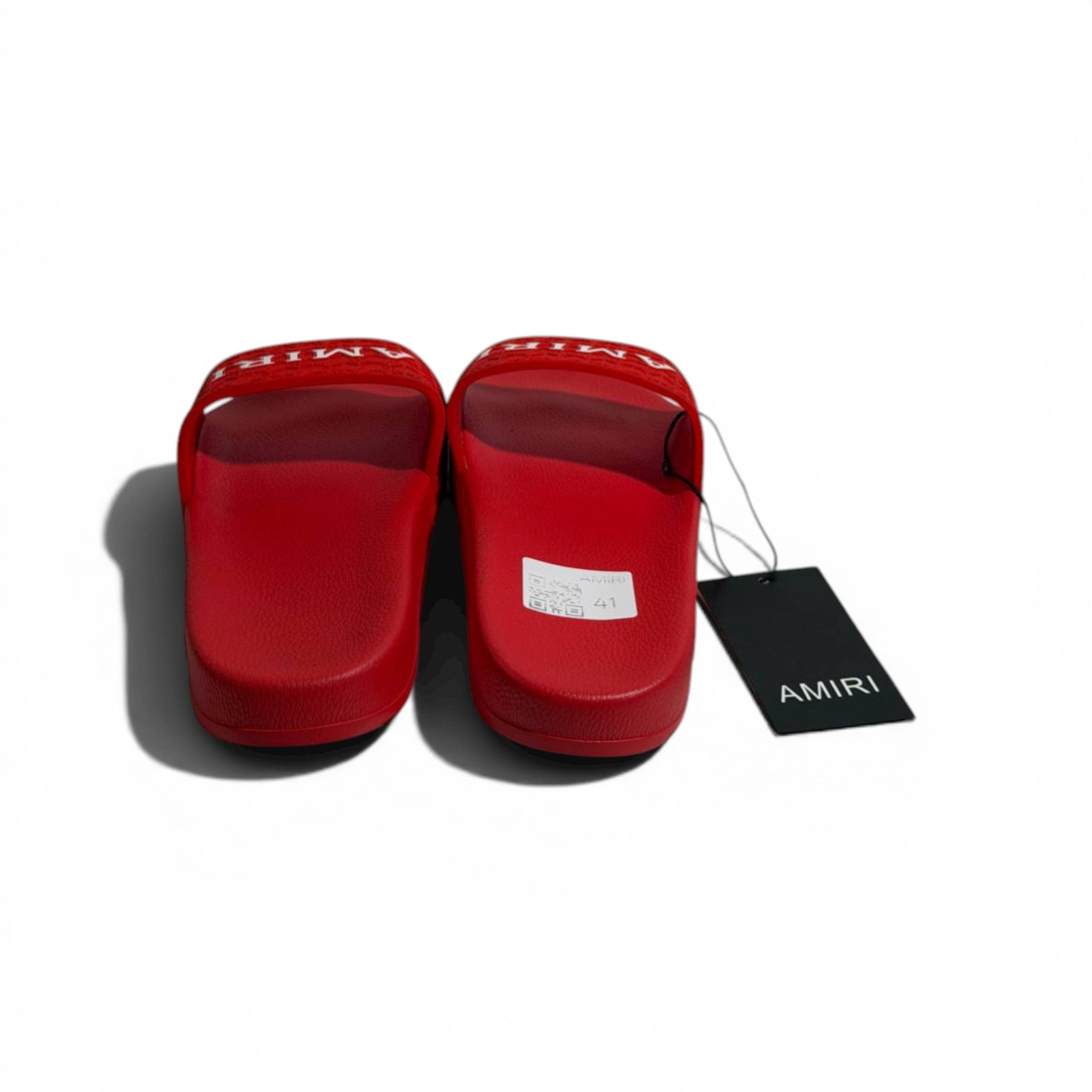 ❤️🔥 AMIRI Monogram Slides – Red Bold Luxury Streetwear