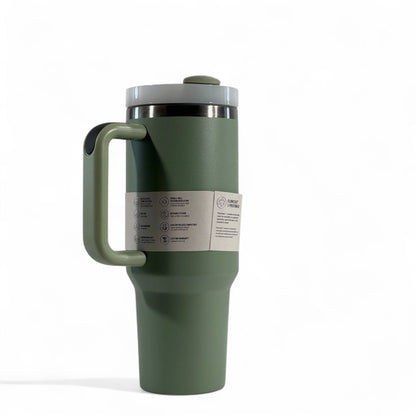 Stanley Quencher H2.0 Tumbler 40oz – Olive Green | Adventure-Ready Hydration 🌿💧