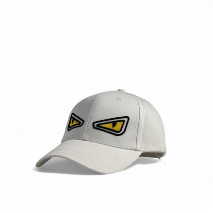 Fendi Monster Eyes White Cap – Iconic Luxury Streetwear 🤍👀