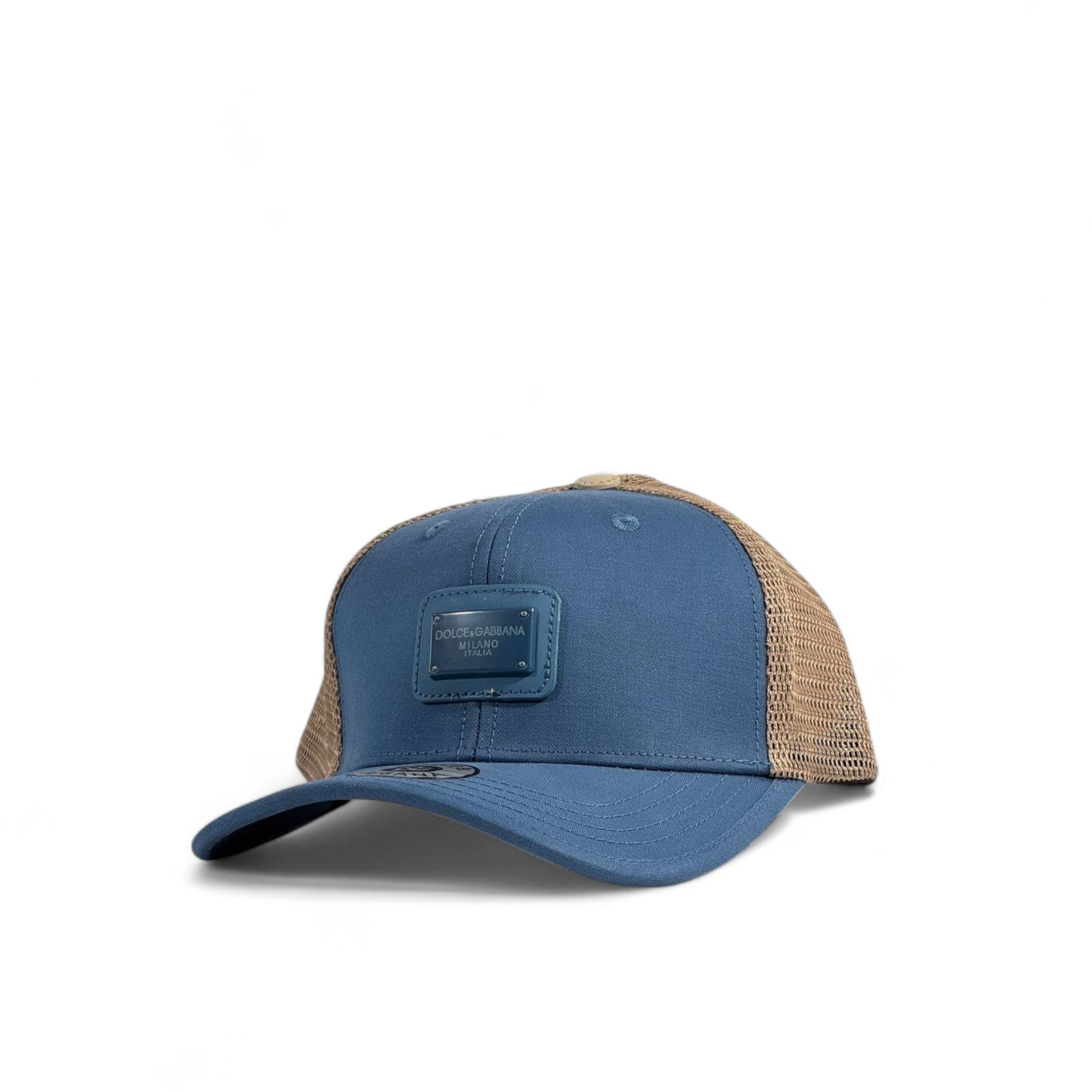 Dolce & Gabbana Milano Blue Trucker Cap – Italian Luxury Streetwear 💙🧢