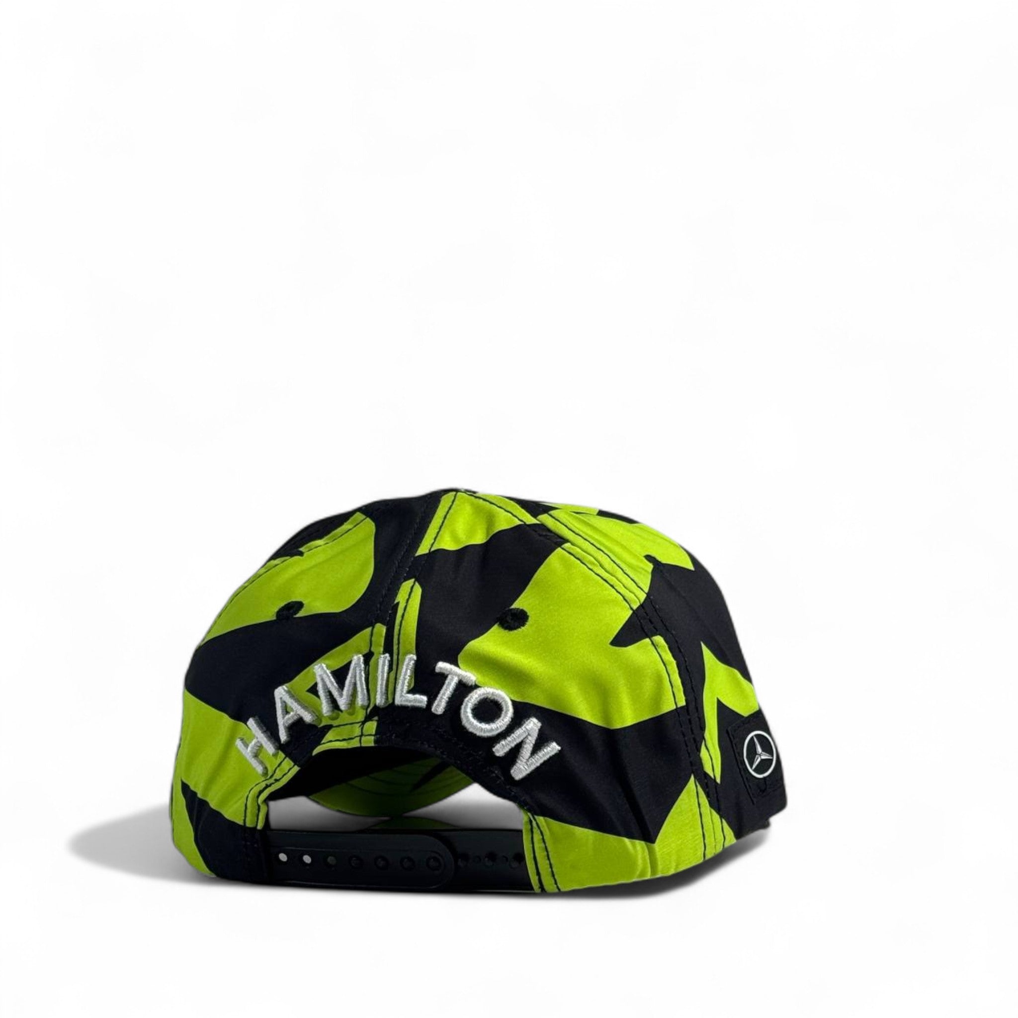 Mercedes-AMG Petronas Lewis Hamilton Cap – Neon Green & Black Edition 🏎️⚡