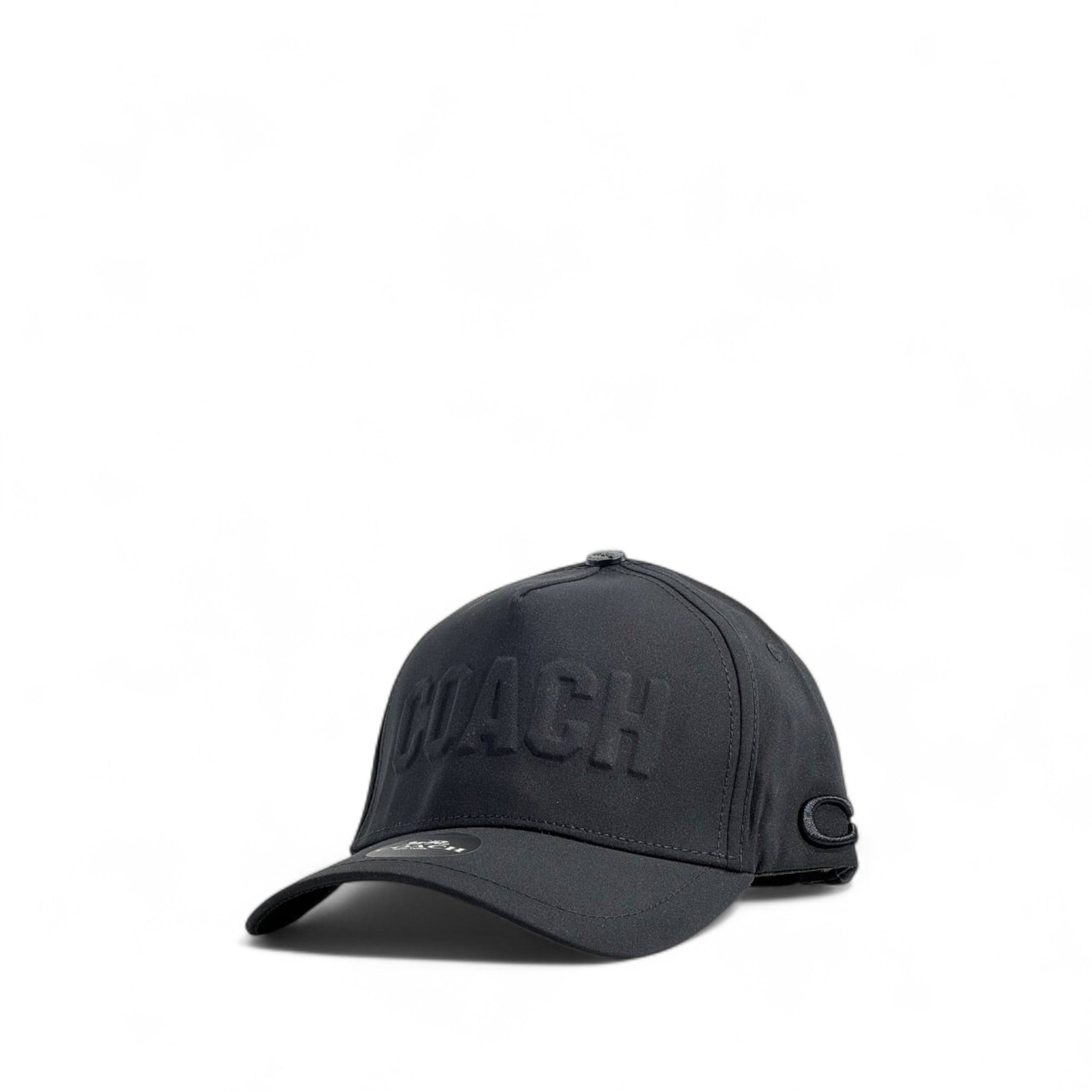 Coach Black Logo Cap – Bold Minimalist Luxury 🖤🧢