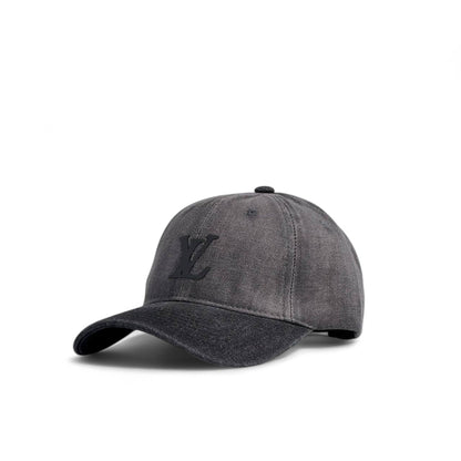Louis Vuitton Black Washed Denim Cap – Urban Luxe Style 🖤✨