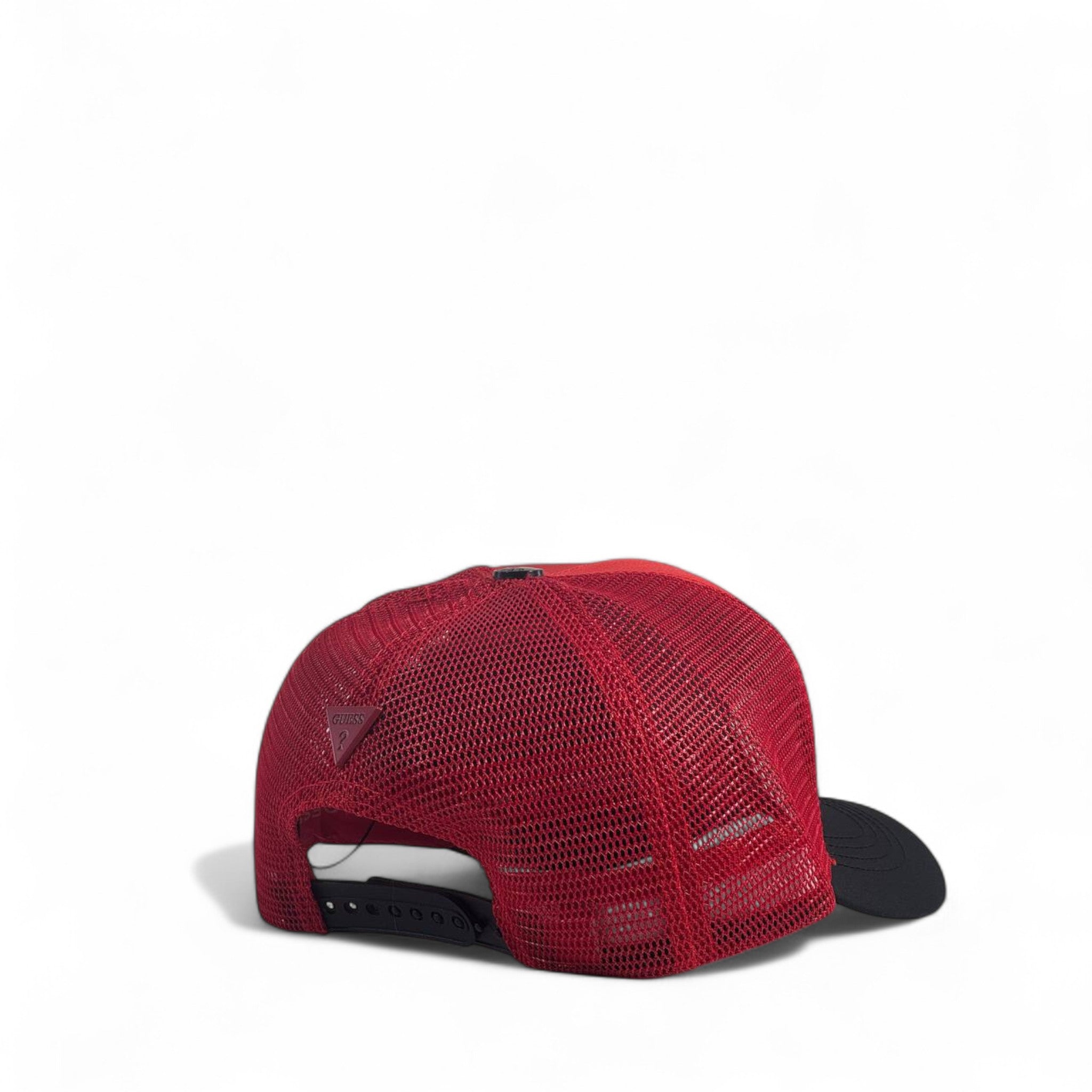Guess Red & Black Trucker Cap – Bold LA Streetwear Energy ❤️🖤