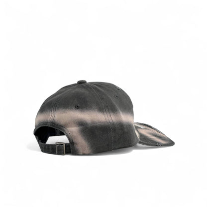 Balenciaga Distressed Cap – “8” Washed Black 🖤🔥