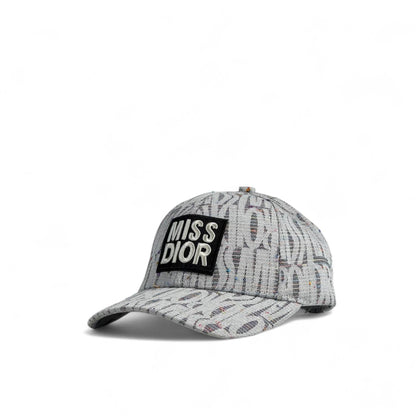 Miss Dior Monogram Cap – Grey Chic Edition 💎
