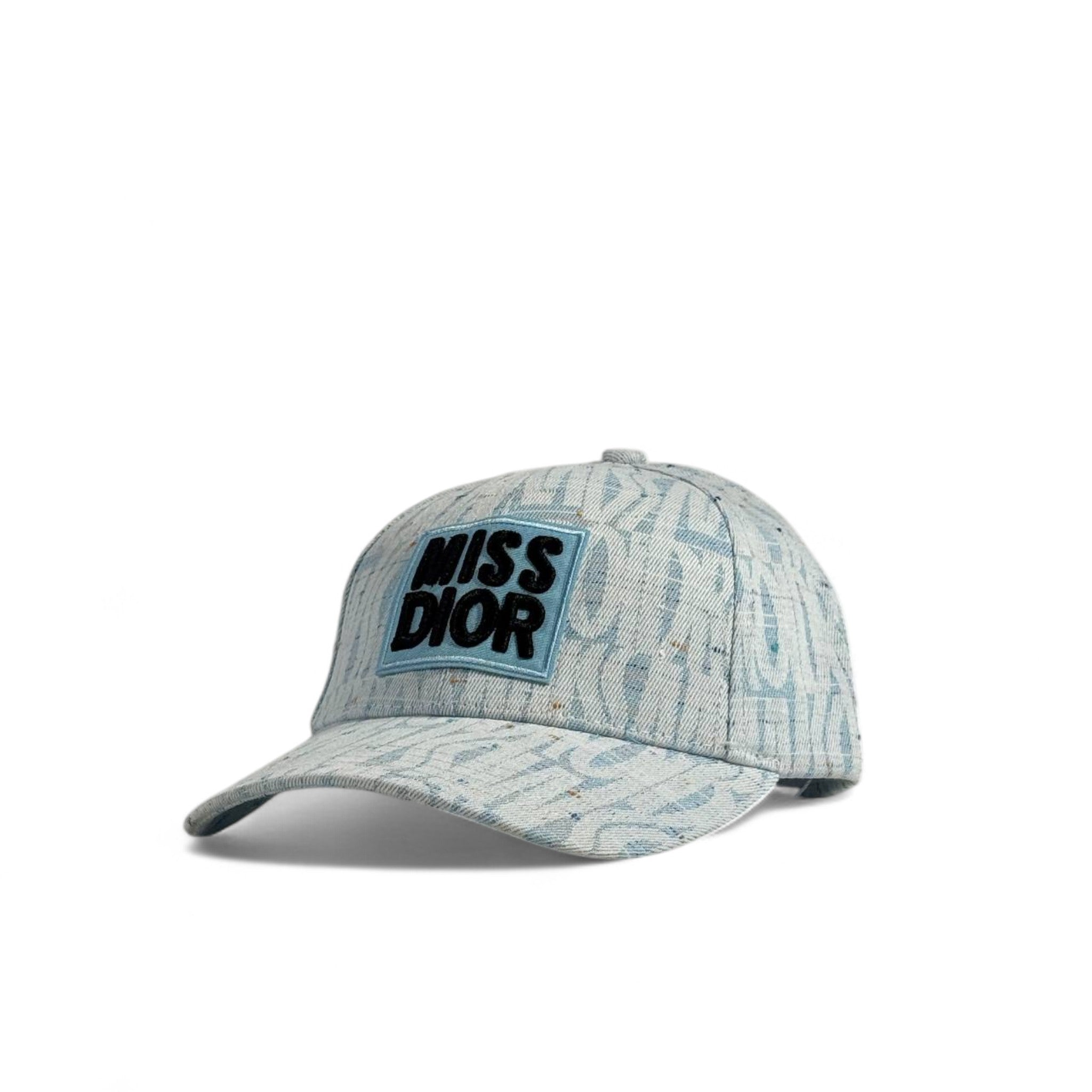 Miss Dior Monogram Cap – Sky Blue Elegance 💙