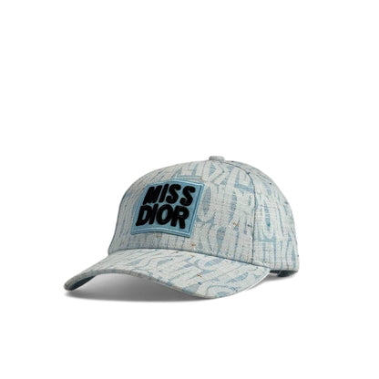 Miss Dior Monogram Cap – Sky Blue Elegance 💙
