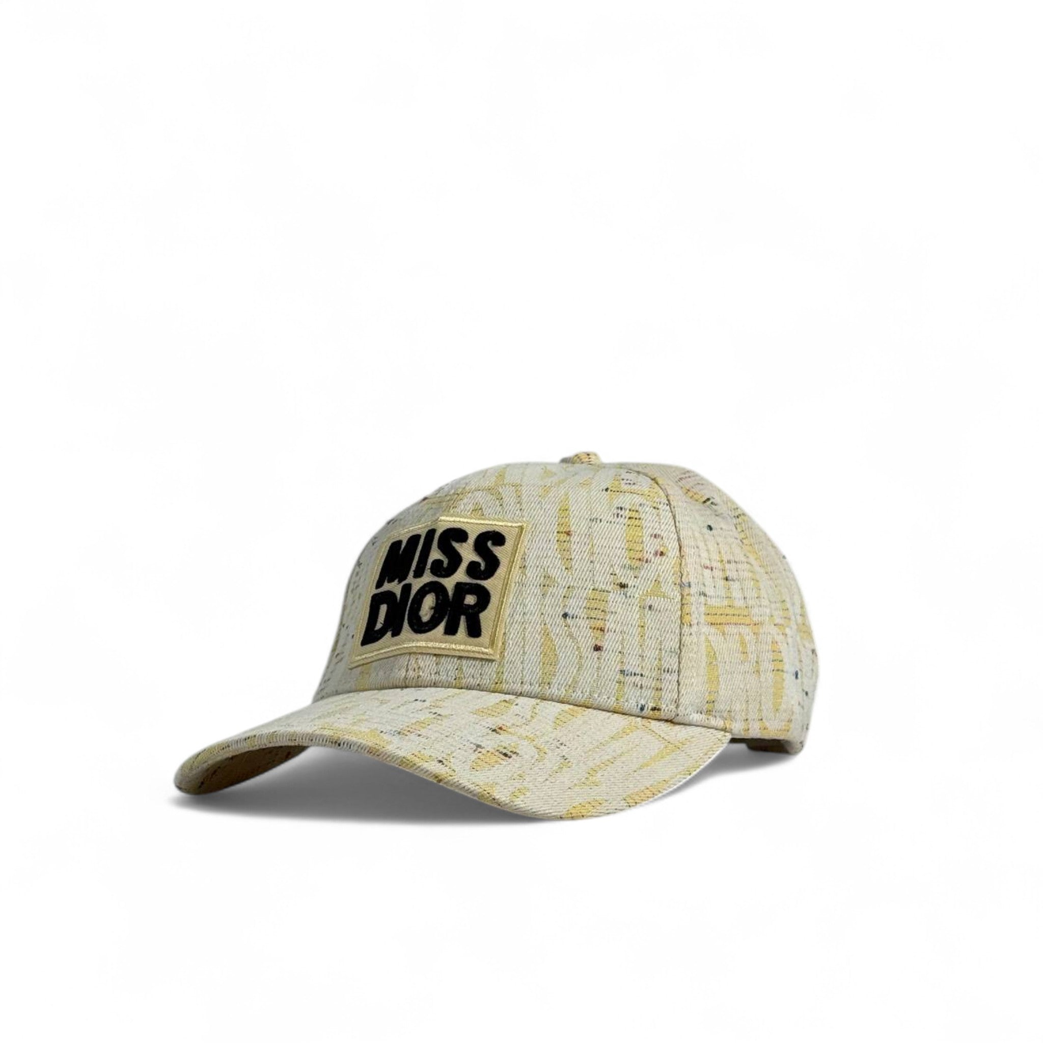 Miss Dior Monogram Cap – Golden Beige Luxe 💛
