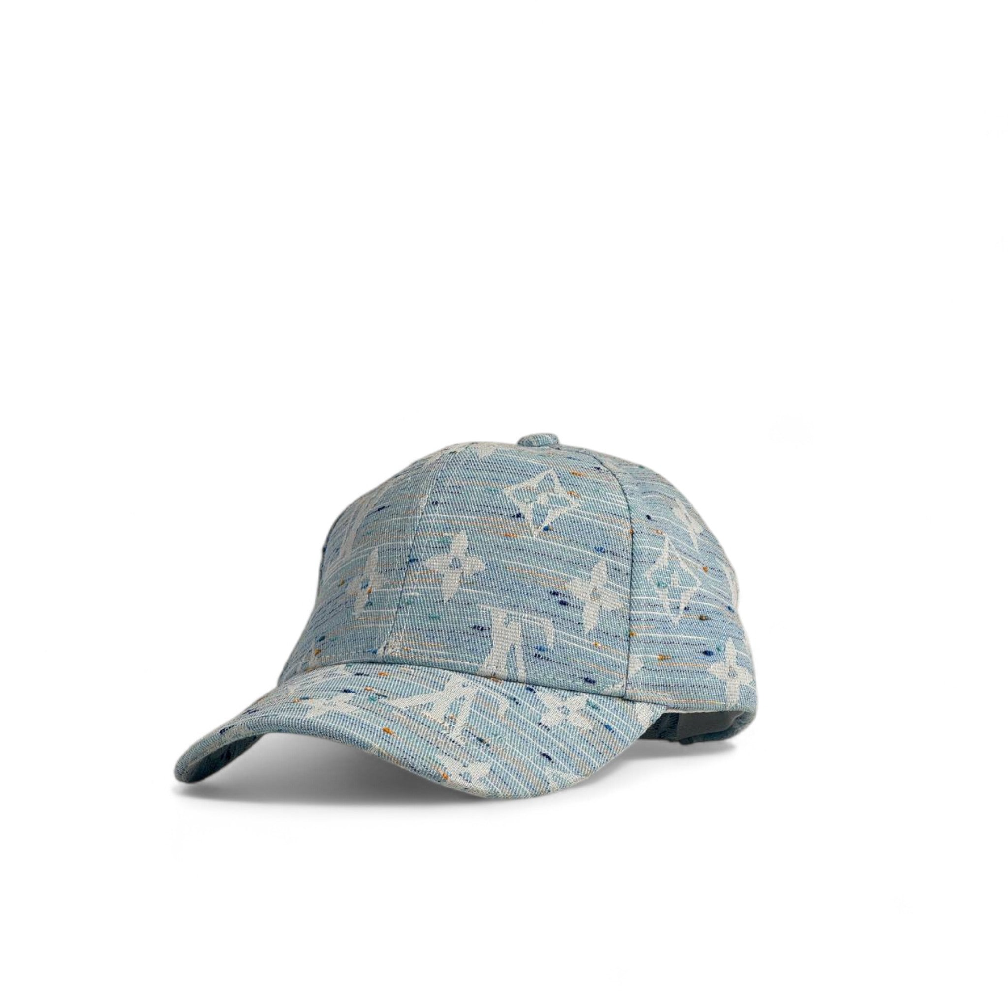 Louis Vuitton Monogram Jacquard Cap – Sky Blue Luxe 💎🌊