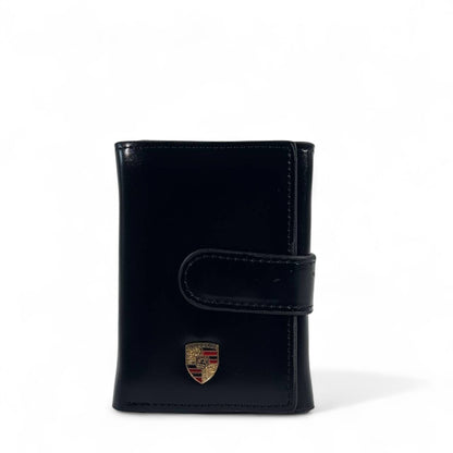🖤 Porsche Black Leather Wallet – Luxury & Performance