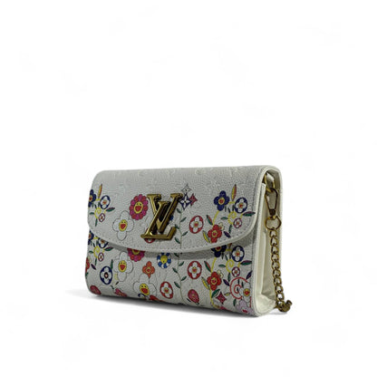 Louis Vuitton Flower Bloom White Wallet on Chain 🌼✨🌈