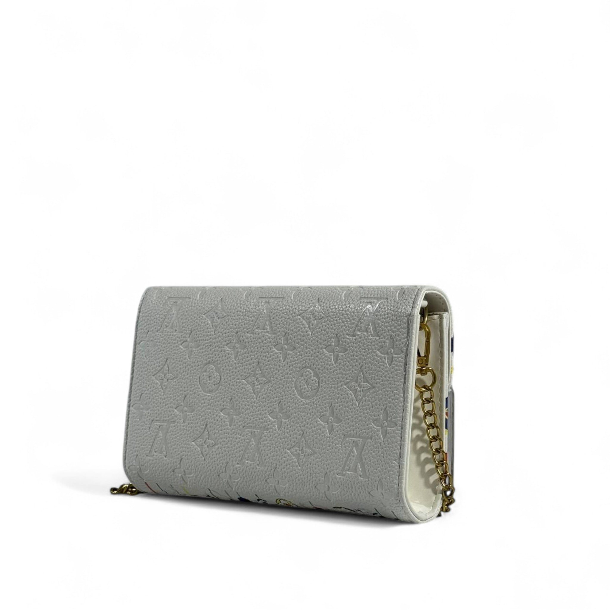 Louis Vuitton Flower Bloom White Wallet on Chain 🌼✨🌈