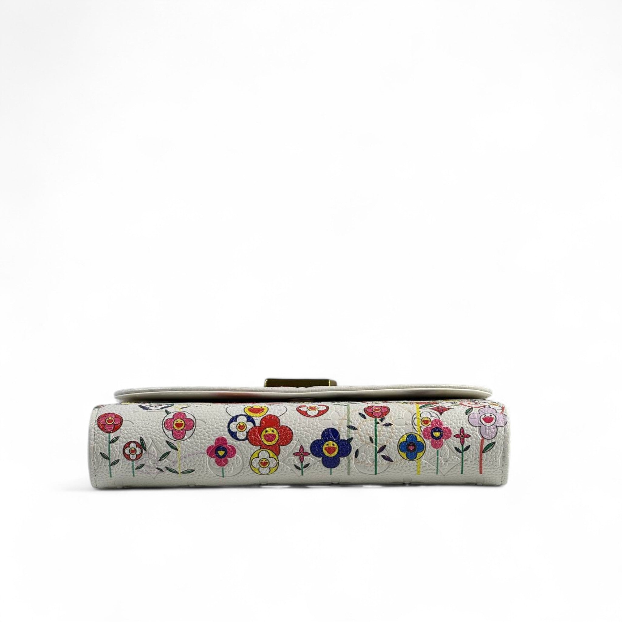 Louis Vuitton Flower Bloom White Wallet on Chain 🌼✨🌈