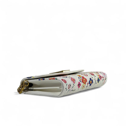 Louis Vuitton Flower Bloom White Wallet on Chain 🌼✨🌈