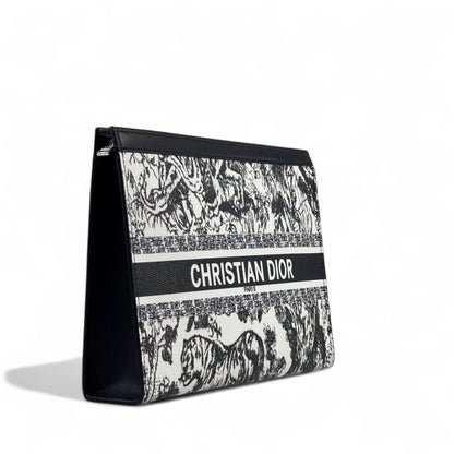 Christian Dior Toile de Jouy Oblique Pouch 🖤✨