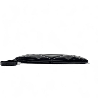 Prada Black Patent Leather Quilted Pouch 🖤✨
