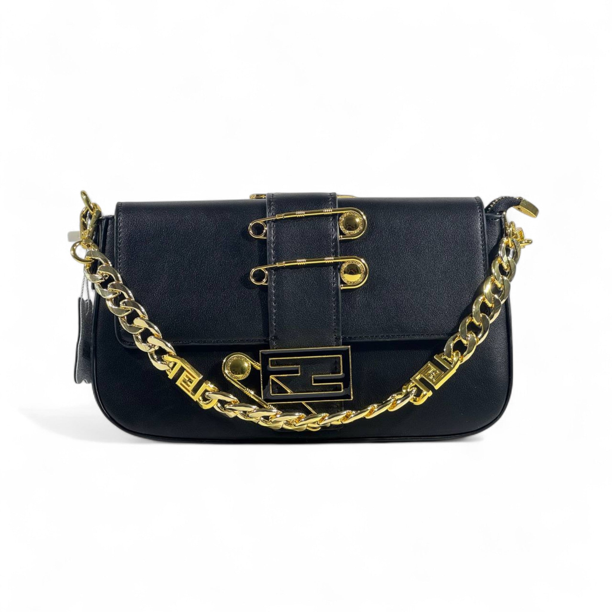 Fendace Black & Gold Baguette 🖤✨ (Fendi x Versace Limited Edition)