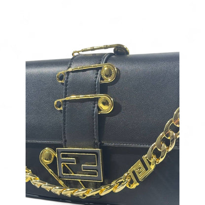 Fendace Black & Gold Baguette 🖤✨ (Fendi x Versace Limited Edition)