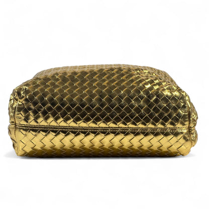 Bottega Veneta Metallic Gold Intrecciato Tote ✨ with Chain Handles