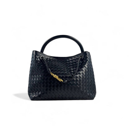 Bottega Veneta Black Intrecciato Tote 🖤 – Timeless Woven Luxury