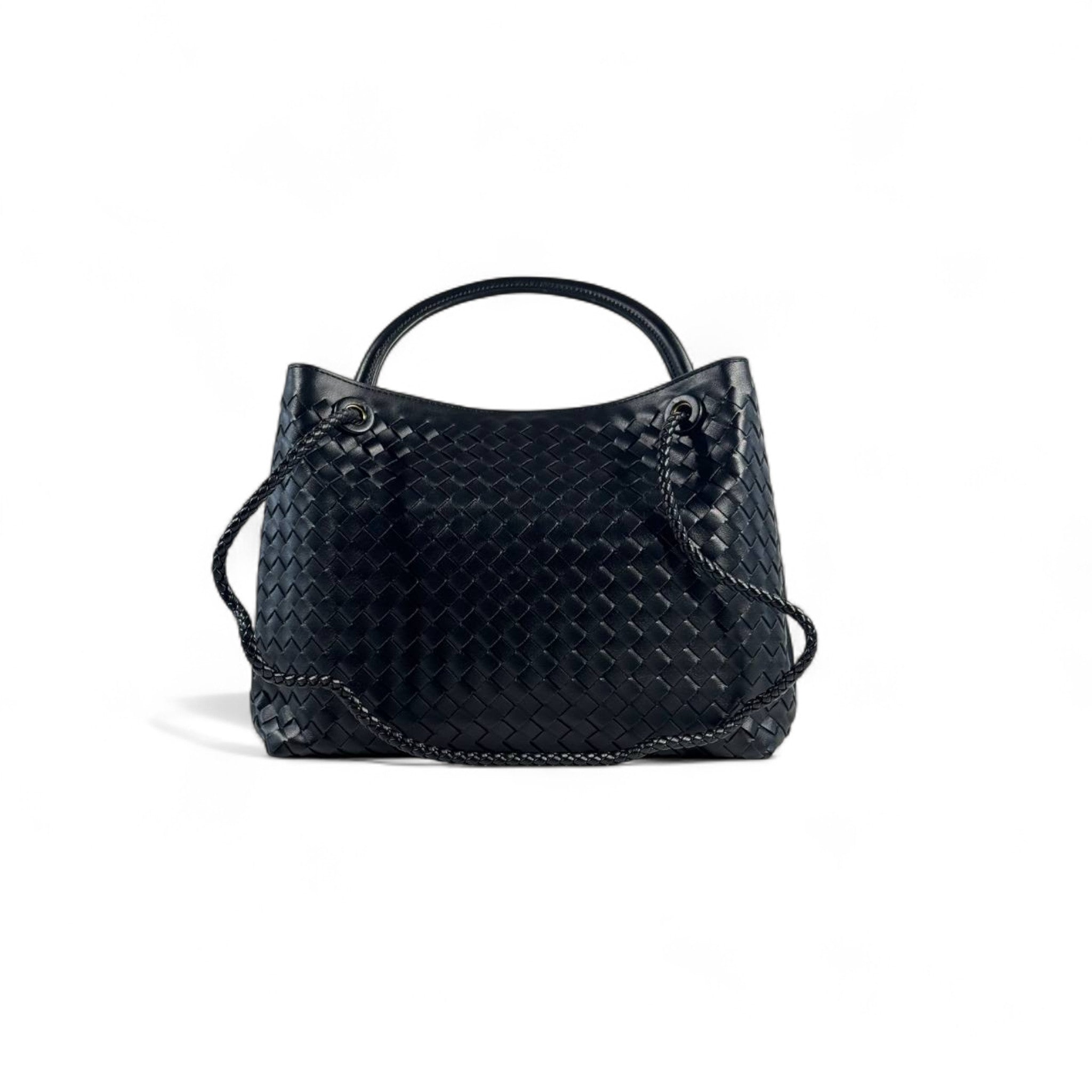 Bottega Veneta Black Intrecciato Tote 🖤 – Timeless Woven Luxury