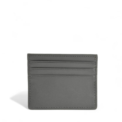 ⚪ Hermès Gray Leather Card Holder – Understated Elegance, Timeless Luxury