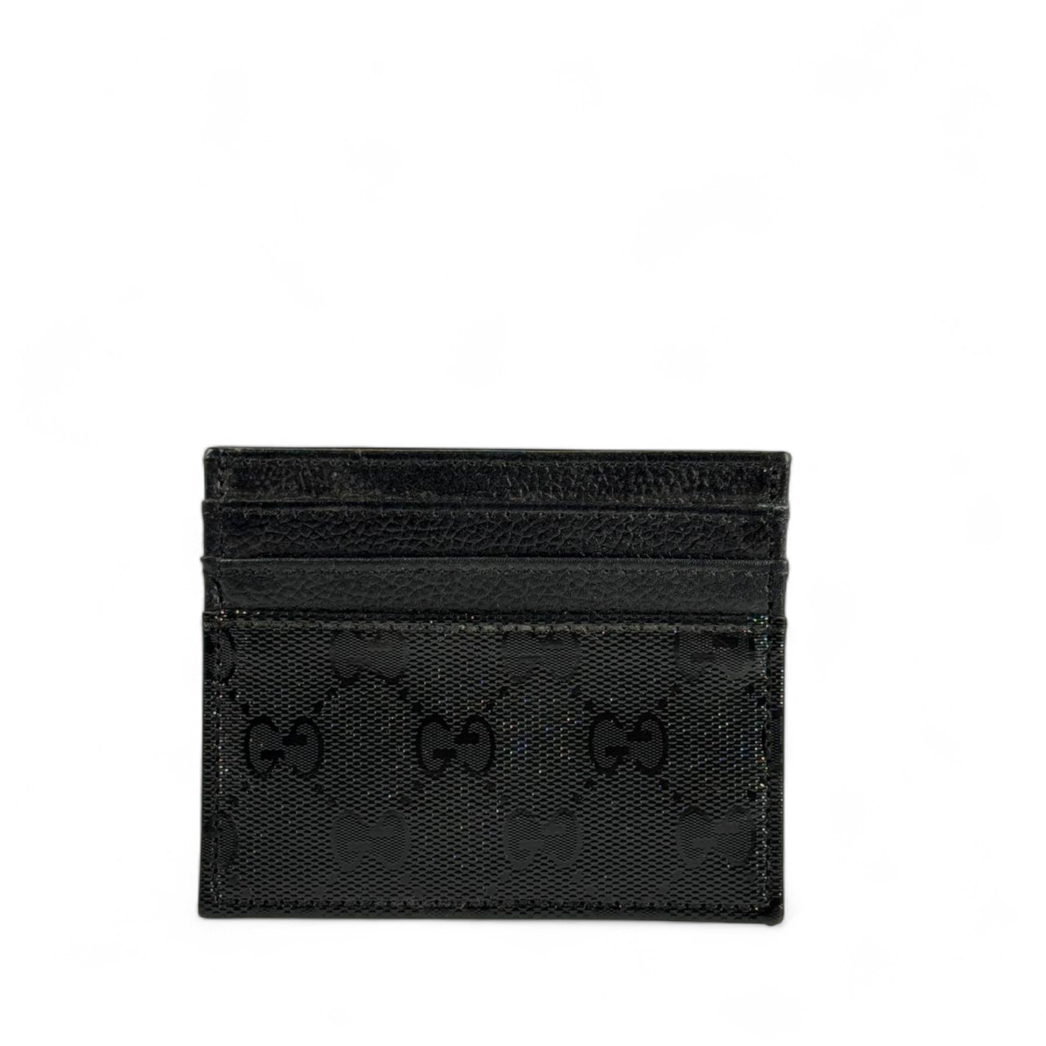 🖤 Gucci Black Monogram Card Holder – Iconic Italian Minimalism