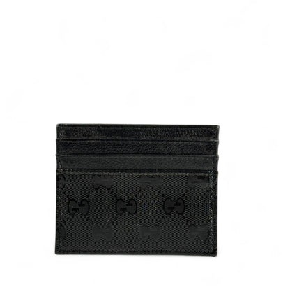 🖤 Gucci Black Monogram Card Holder – Iconic Italian Minimalism