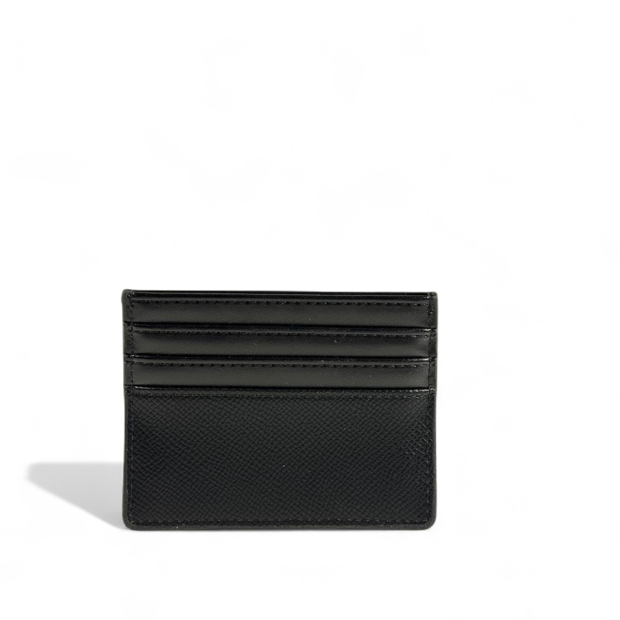 ⚫ Prada Black Leather Card Holder – Timeless Italian Elegance