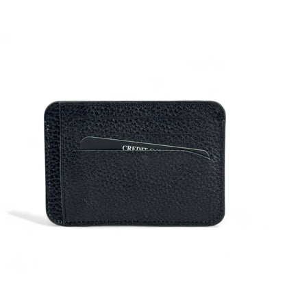 🖤 Versace Black Leather Card Holder – Timeless Luxury