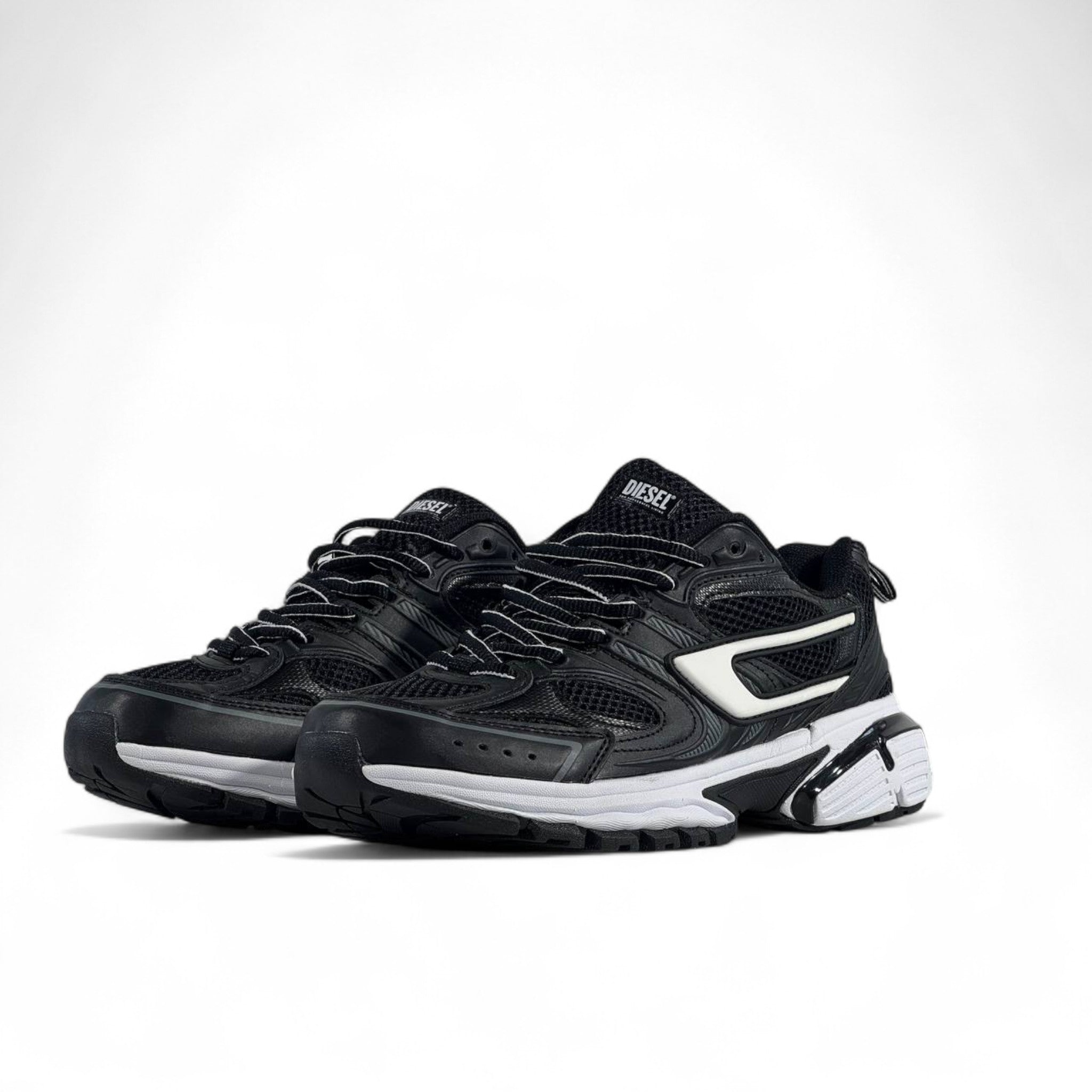🔥 Diesel Black/White Sneakers – Bold Streetwear Energy | Piece&Co