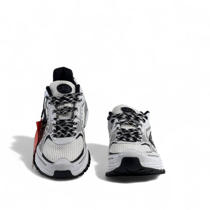 ✨ Diesel Silver/White Sneakers – Futuristic Streetwear Vibes
