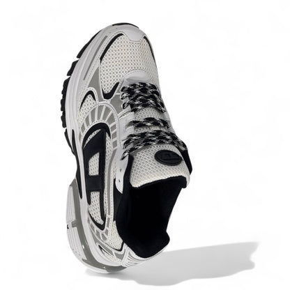 ✨ Diesel Silver/White Sneakers – Futuristic Streetwear Vibes