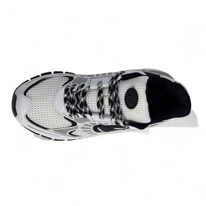 ✨ Diesel Silver/White Sneakers – Futuristic Streetwear Vibes