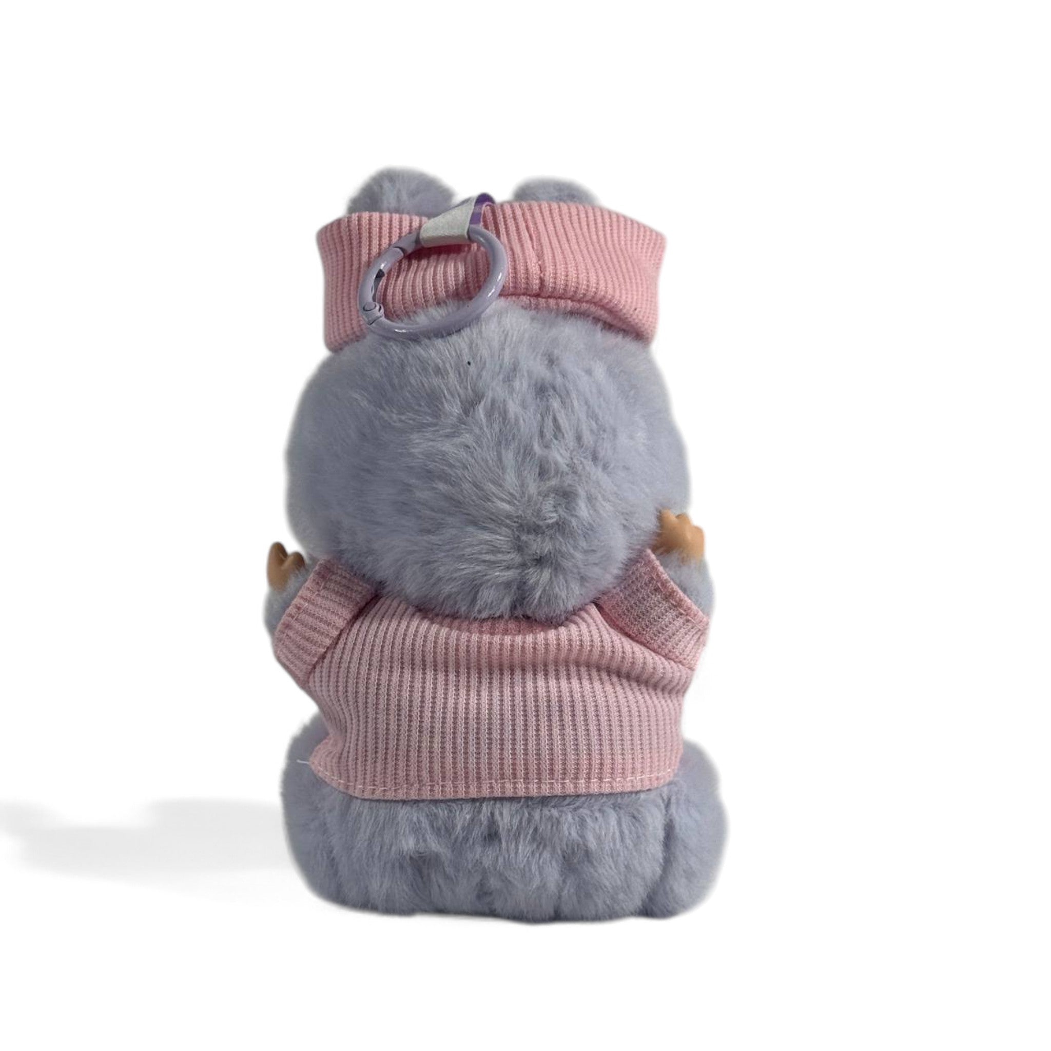 🧸 Labubu Chanel-Inspired Doll – Pink Hoodie Edition