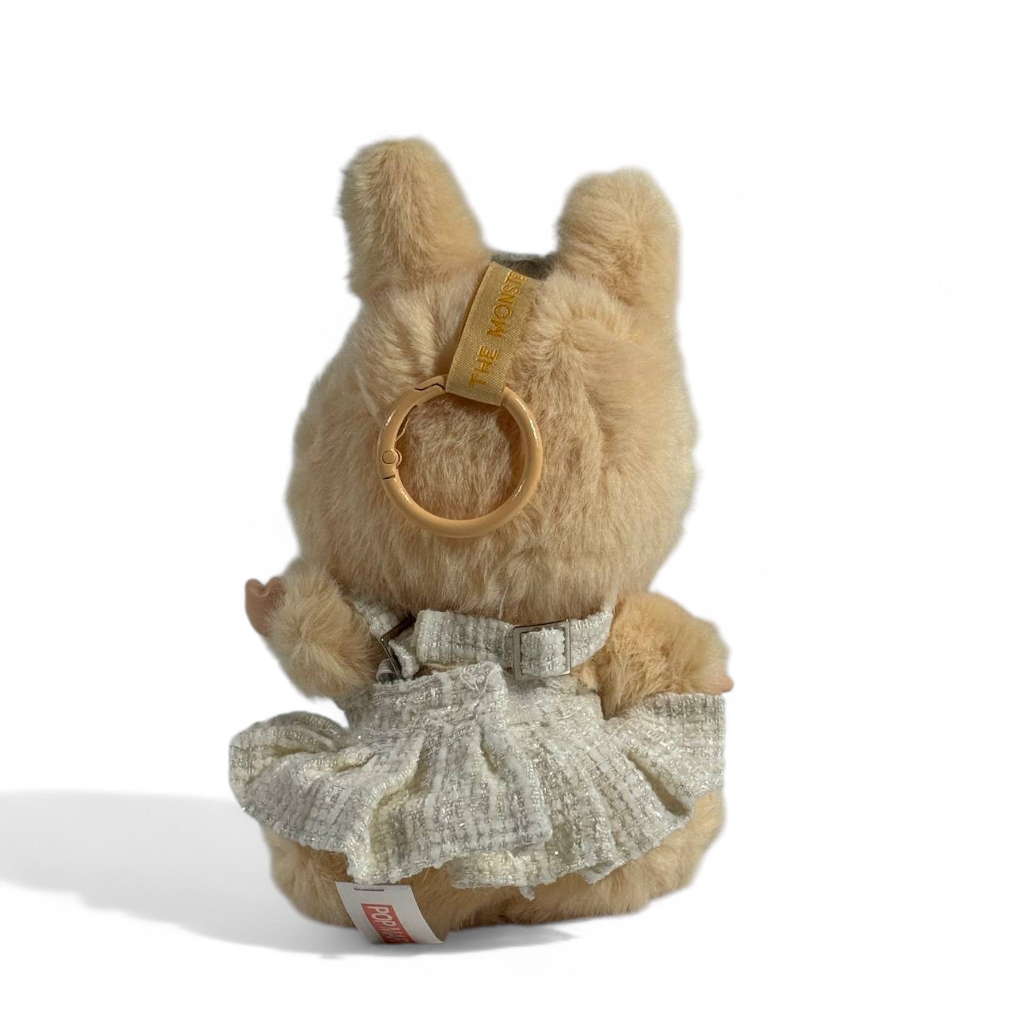 🧸 Labubu Chanel-Inspired Doll – Cream Bow & Dress Edition
