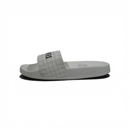 AMIRI Luxury White Slide Sandals – Minimal Designer Comfort & Everyday Style 👟✨