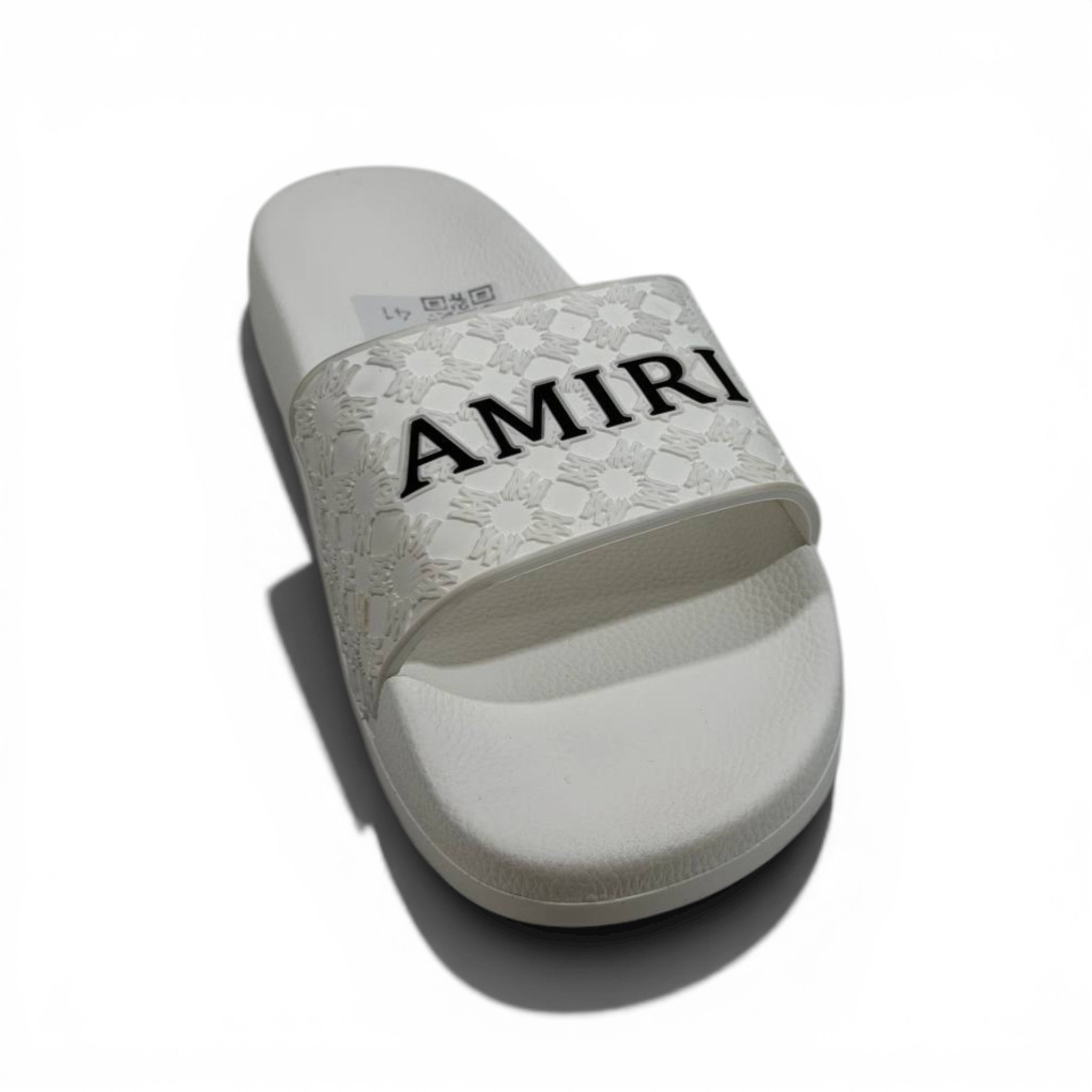 AMIRI Luxury White Slide Sandals – Minimal Designer Comfort & Everyday Style 👟✨
