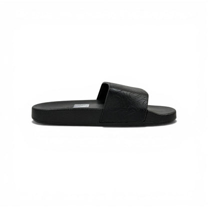 BURBERRY Luxury Black Slide Sandals – Embossed Monogram Comfort & Premium Streetwear 👟✨