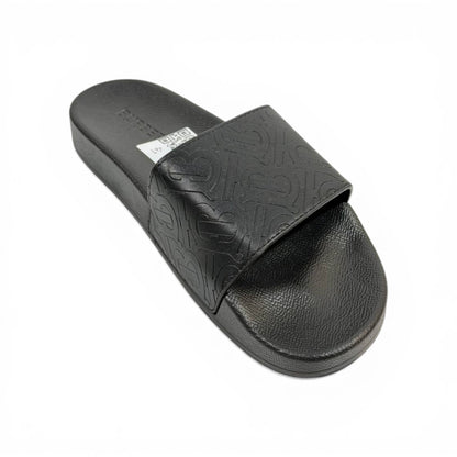 BURBERRY Luxury Black Slide Sandals – Embossed Monogram Comfort & Premium Streetwear 👟✨