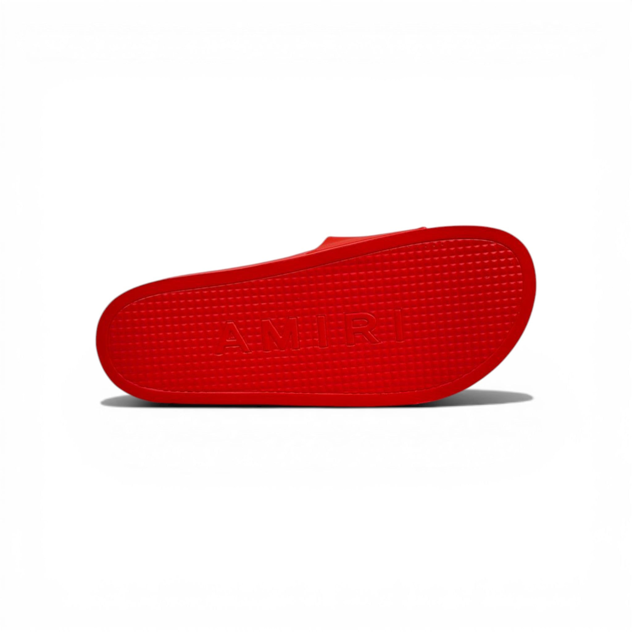 AMIRI Luxury Red Slide Sandals – Bold Logo Design & Statement Streetwear 👟🔥