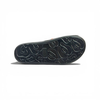 ALEXANDER MCQUEEN Luxury Black & Orange Slide Sandals – Graffiti Logo Statement & Streetwear Edge 👟🔥