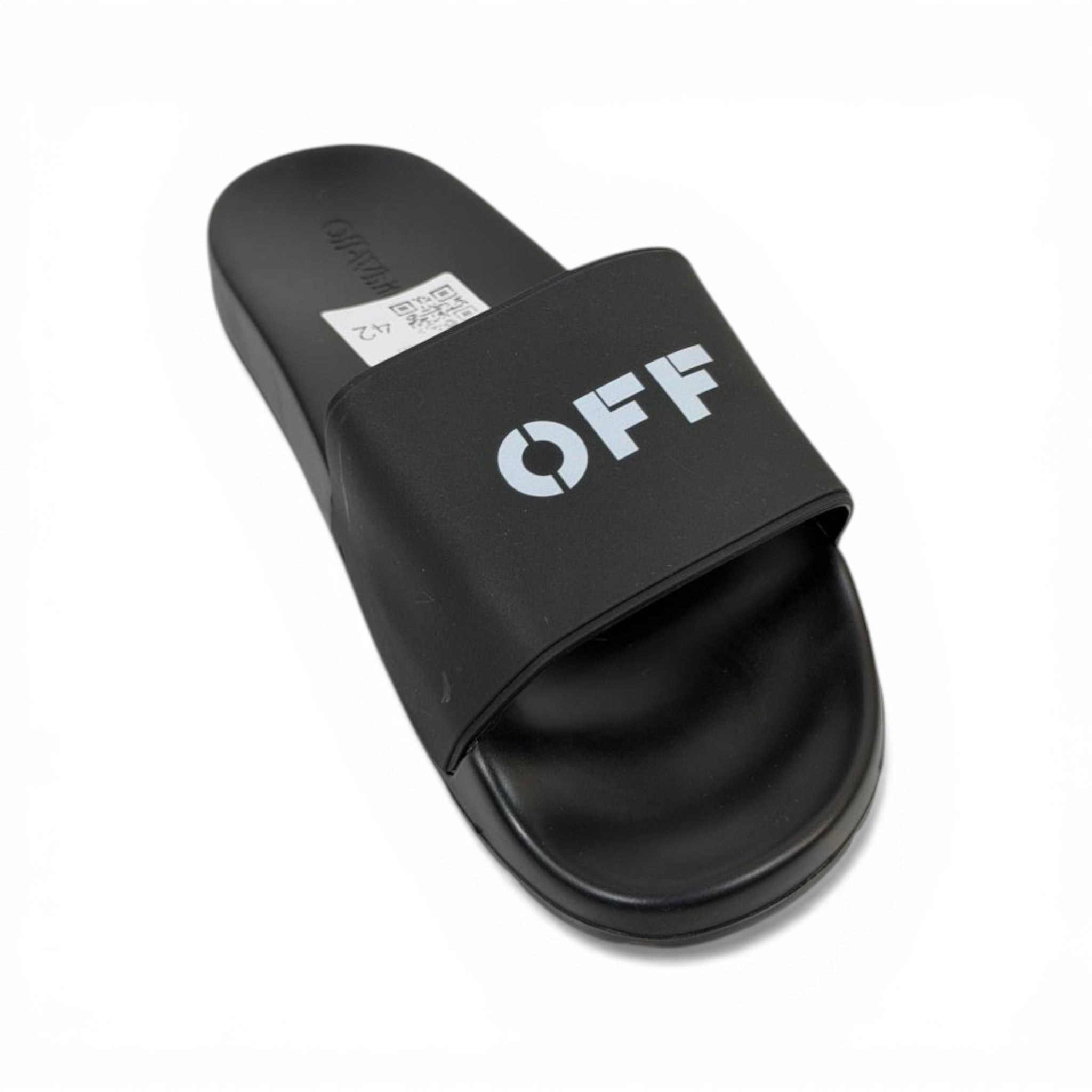 OFF-WHITE Luxury Black Slide Sandals – Minimal OFF Logo Design & Everyday Comfort 👟✨