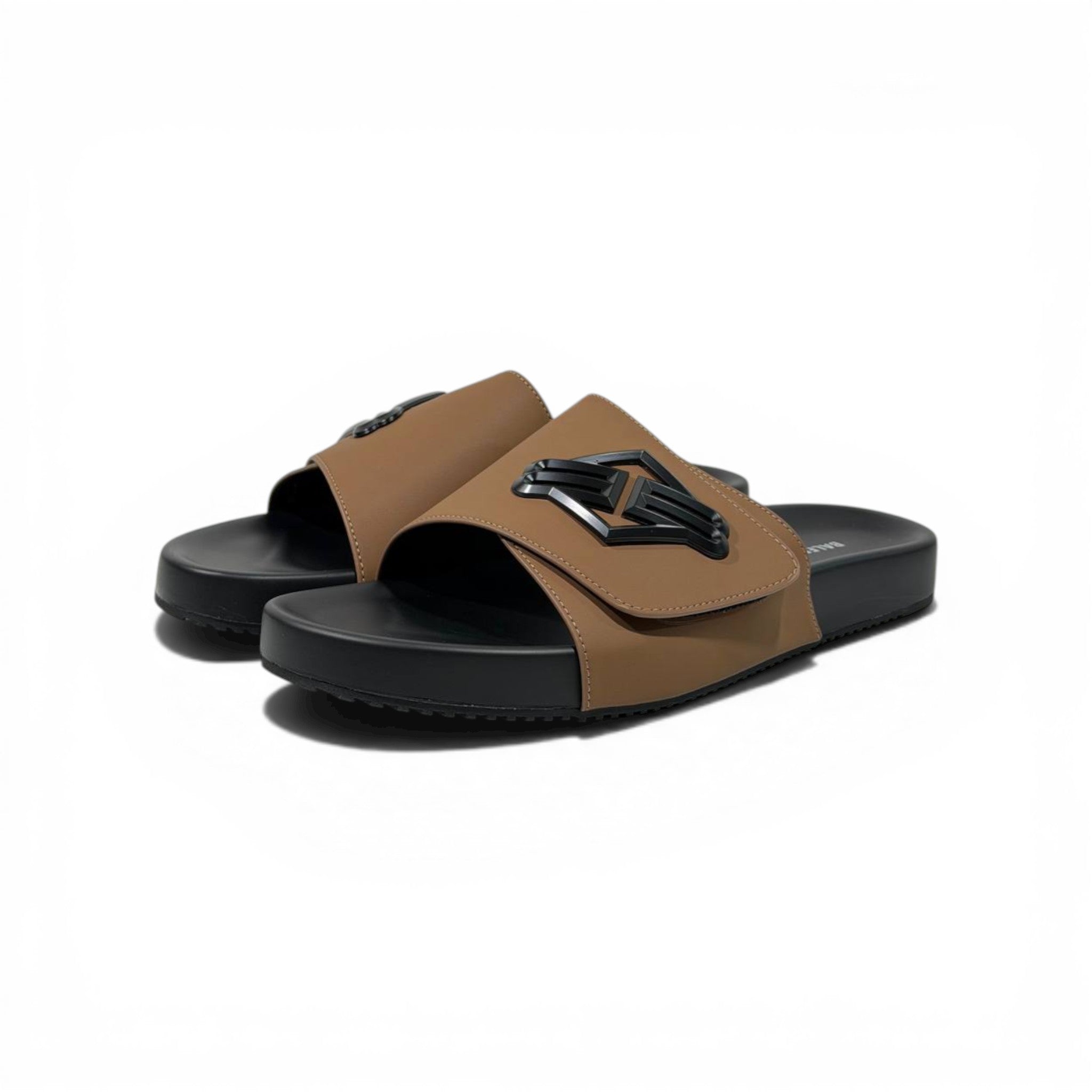 BALENCIAGA Luxury Brown Slide – Statement Logo Design & Premium Minimal Style 👟✨